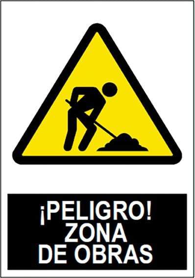 Señal de peligro de obras: ¡Prevención y seguridad!