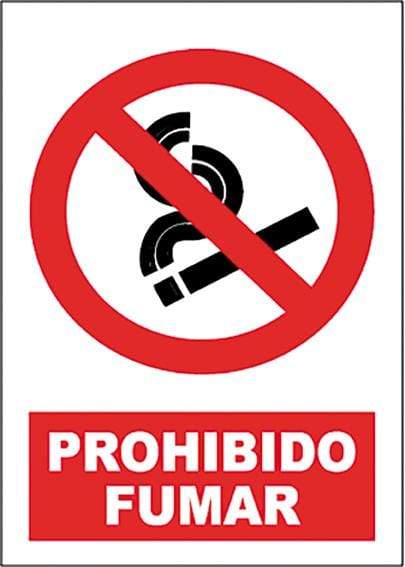 Señal prohibido fumar sp850 40x30 JG Señalizacion