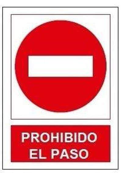 Señal prohibido paso sp868 JG Señalizacion
