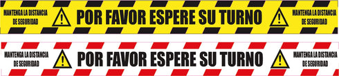 Vinilo adhesivo JG Señalizacion "distancia de seguridad" 30006 10x100cm  - Pack 5 Unidades