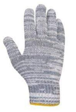 8 / Gris / 6 unidades Juba 440 - Guantes Trabajo Algodón y Poliéster (Pack 6 uds)