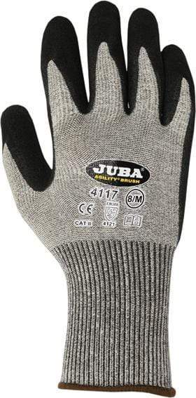 8 / Gris - negro Juba Guantes Agility Brush Pack 10 Uds
