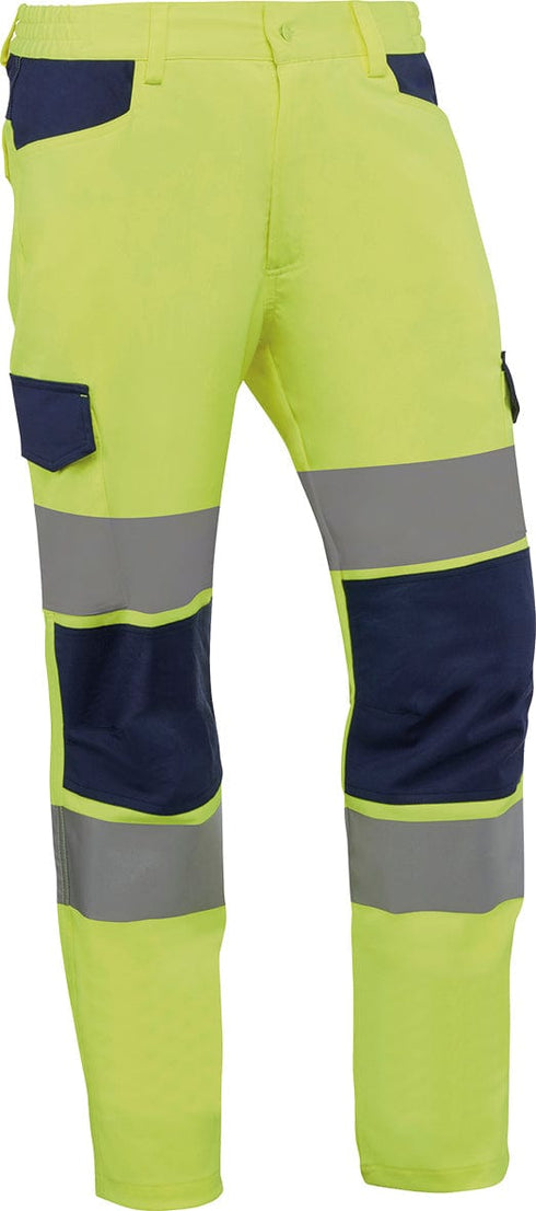 S / ISO 20471 A1 Pantalón Alta Visibilidad Juba Makati HV745 Clase 2 | Elástico Multibolsillos