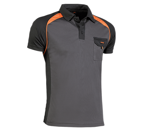 S / Negro/Gris/Naranja Juba Polo Top Range