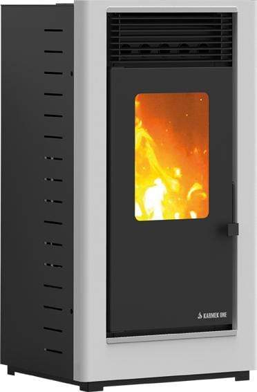 ESTUFA PELLET LINZ S ACERO BLANCO 9,55KW