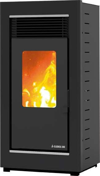 Karmek One Estufa Pellet WIEN S Acero negro 13,22KW