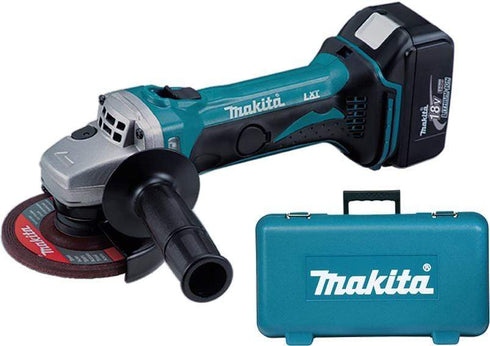 Bateria 18V 4Ah / 115mm Amoladora mini Makita DGA452RME 18V 115 mm | Kit 2x4,0Ah LXT
