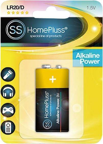 PILA ALKALINA HOMEPLUSS 6LR61 9V BL(1) - PACK 12 UNIDADES