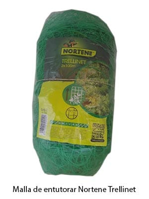 10 m / 2 m Malla de Entutorar Nortene Trellinet | 2m Ancho, Verde, Anti-UV |