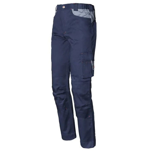 S / Azul - Gris / ISO 13688 Issaline Pantalón Stretch 8731 | Bicolor | EN ISO 13688