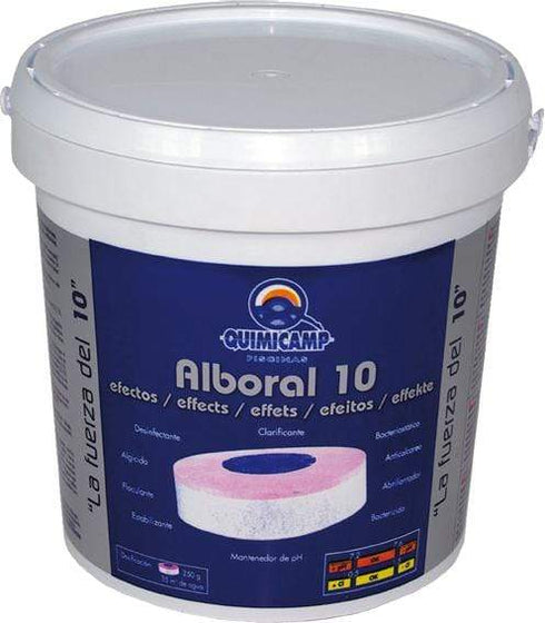 Cloro rapido alboral 10 efect t-250g 5kg Quimicamp - PACK 4 UNIDADES