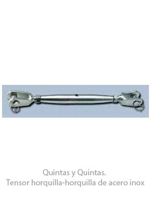 5 mm / 20 unidades Tensor de horquilla horquilla en acero inoxidable AISI316 Quintas y Quintas