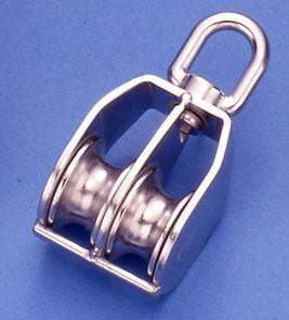 POLEA INOX DOBLE GIRATORIA 32MM - PACK 3 UNIDADES