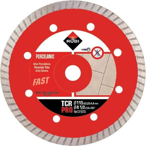 115m Disco diamante gres porcelánico RUBI TCR-115 PRO