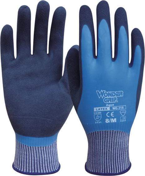 7 / Azul / 12 Unidades Safetop Aqua G318 Guantes de Trabajo  (Pack 12)