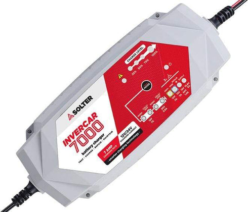 Cargador Solter Invercar 7000 12/24V | 7A/3,5A automático