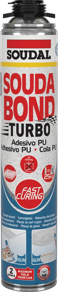 12 x Soudal Espuma Poliuretano Soudabond 750 ml