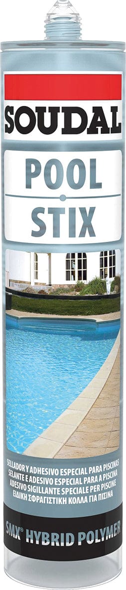 Pack de 6 unidades / 290ml / Transparente 6x Masilla para Piscinas Soudal