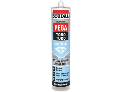 Soudal polimero transparente 290ml 12 unidades