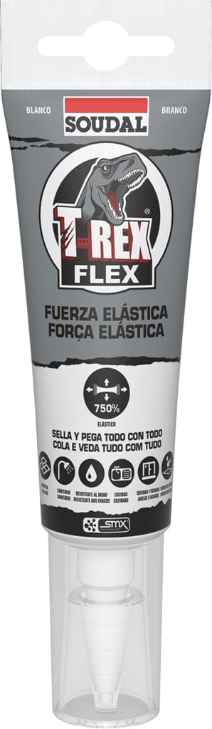 Soudal polimero T Rex Flex Blanco 125ml 12 Unidades