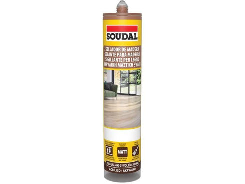 Sapelly Soudal sellador de madera 300ml 6 unidades