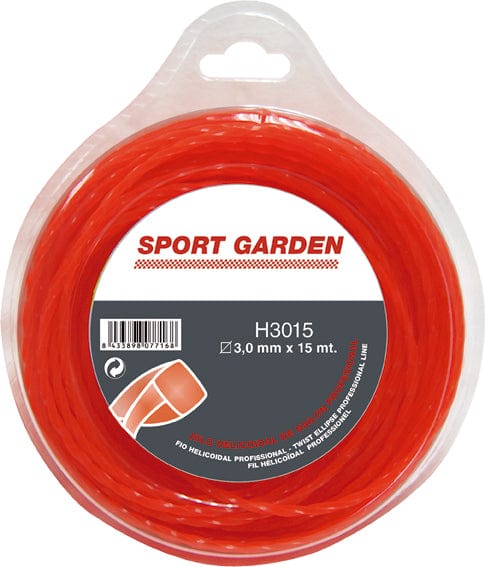 3mmx15m Sport Garden Hilo de Nylon Helicoidal H