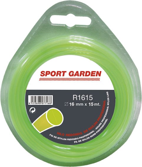 1,6x15mm Sport Garden Hilo Nylon Redondo R
