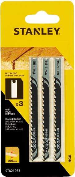 Stanley 3 hojas HCS para sierra