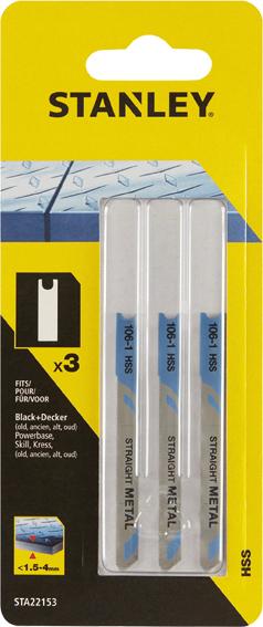 Stanley 3 hojas HSS para sierra