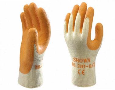 8 / Naranja / 10 Unidades Guantes Trabajo Goma Showa 310N Pack 10 Unidades, Naranjas