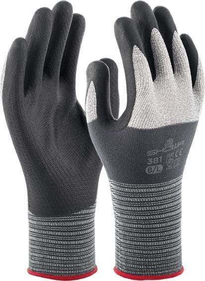 7 / Gris / 10 unidades Guantes Nitrilo Sin Polvo Showa 381 - Pack 10 Unidades, Negros