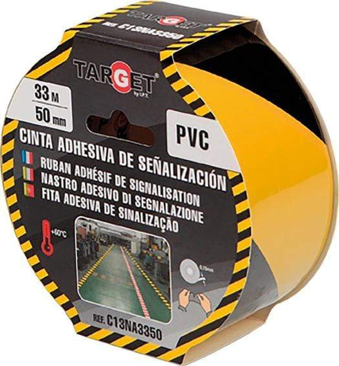 CINTA SEÑALIZACION C13NA3350 33MX50MM AMARILLO /NEGRO