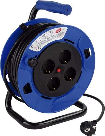 Enrollacables Tayg 25m 3x1,5mm | 4 Tomas y Termostato
