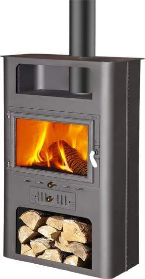 ESTUFA LEÑA BURD.584 18KW 97,5X60,5X40,5