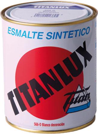 Titanlux Pintura Esmalte blanco para exteriores 750ML - PACK 6 UNIDADES