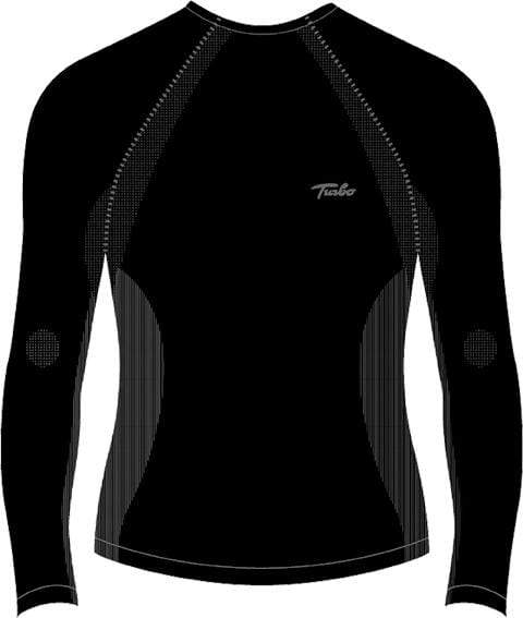 M / Negro Camiseta Interior Termica Turbo