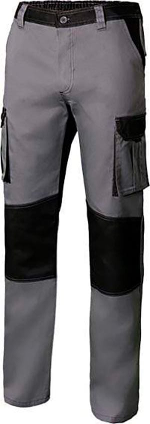 Gris - negro / 40 Velilla 103020B Pantalón Multibolsillo con Refuerzos | 240 g/m²