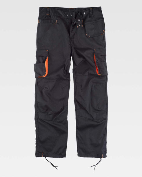 Negro/Naranja / 38 Pantalon Future WF1619 WorkTeam
